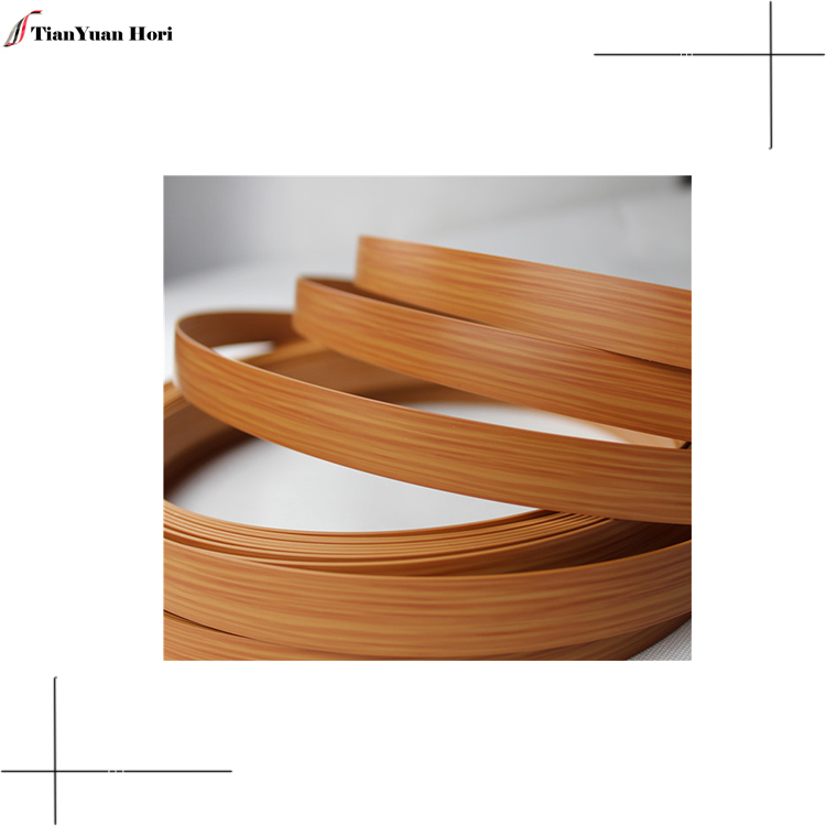 china top ten selling products wood tape Plywood Pvc Edge Banding For Kitchen Cabinet Protector wood veneer edge banding