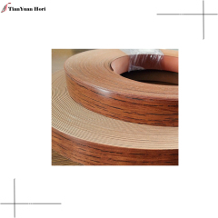 Anti aging walnut edging tape beech veneer pvc woodgrain edge banding