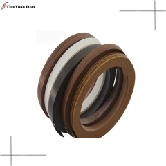 China manufacturer durable veneer sheets tape pvc black woodgrain edge banding