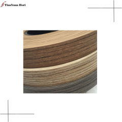 Customized Furniture accessories laminate shelf edging tape wood grain Pvc Edge Banding
