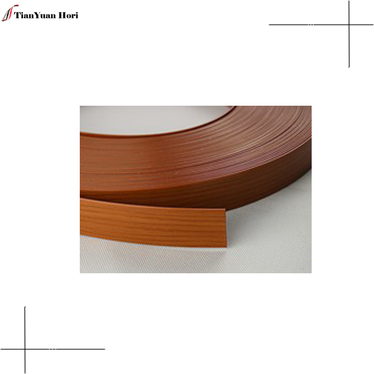 Fashion style pine edgemate veneer edging customized pvc woodgrain edging strip