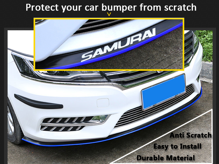 September tradeshow hot sell car bumper rubber front lip protector