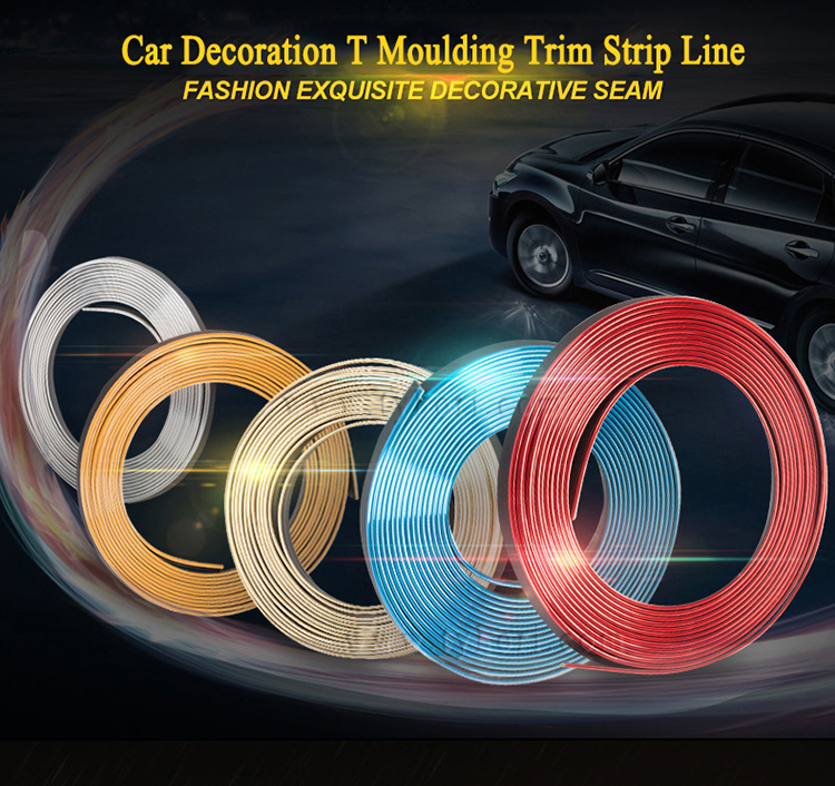 China factory direct sale Dynamic Bright Red Auto Accessory Decoration Moulding Trim Strip Line