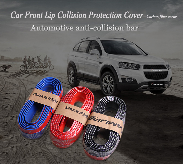 China manufacture Universal Skirt car Protection 2.5M front rubber car decoration bumper guard strip