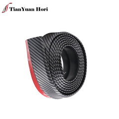 Wholesale Carbon Fiber Side Skirt Chin Spoiler Protector 2.5m Car Bumper Front Universal Splitter Samurai Rubber Lip