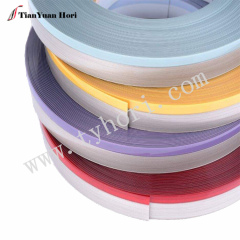 Customer Design multicolour 2mm pvc door metallic plastic edge banding