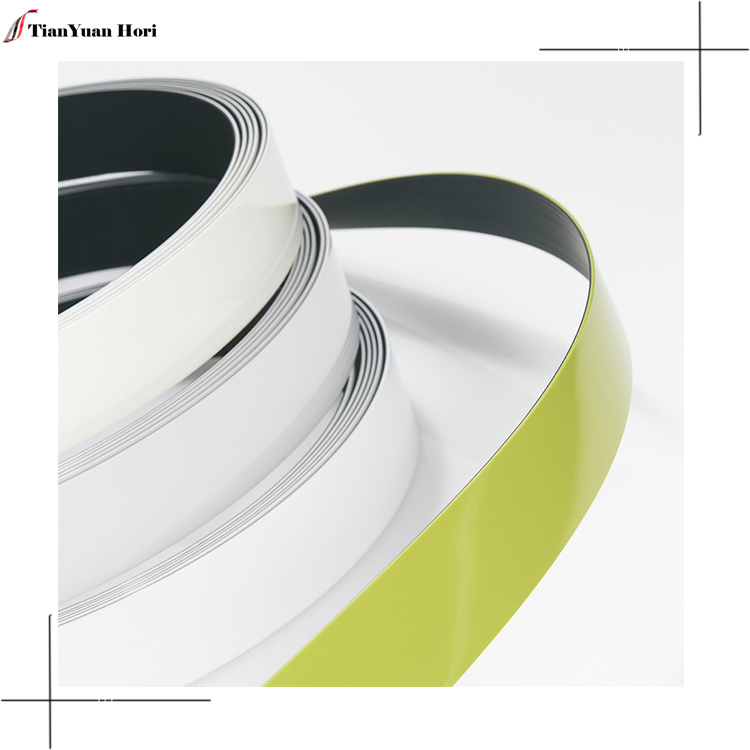 New Products on China Market China Supplier Furniture Accessory Rubber Shelf Plastic Solid Color Edge Banding Tape Edge Strip