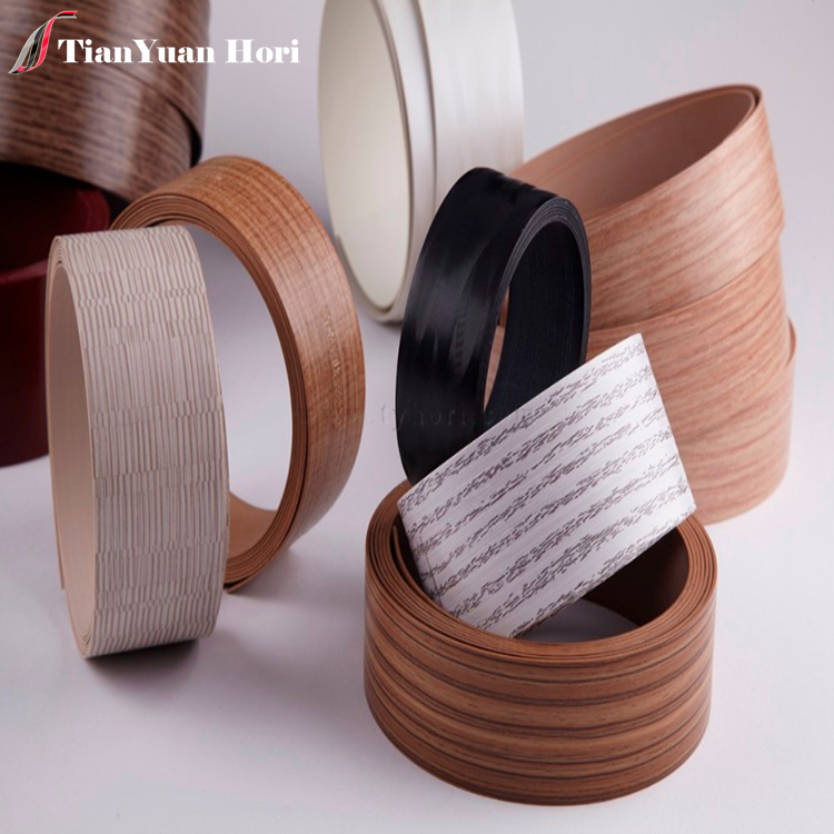 factory direct fashion furniture accessories edge trim plastic wood grain edge banding