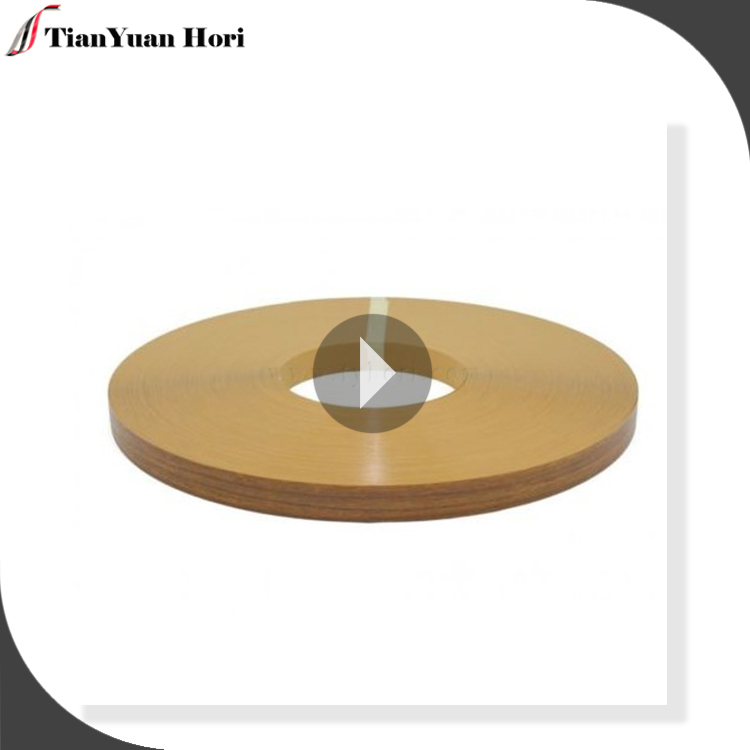 China suppliers latest shop pre glued edging banding for furniture wood grain edge banding tape India