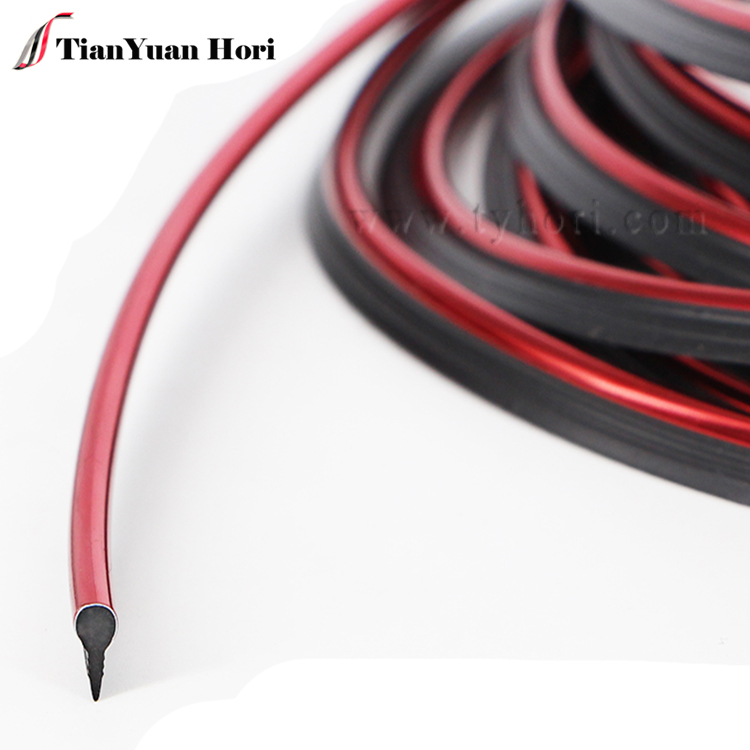 China factory direct sale Dynamic Bright Red Auto Accessory Decoration Moulding Trim Strip Line