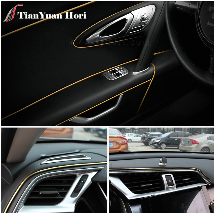 2018 hot selling Car Bumper Decorative Bright gold Strip Decorative Strip Polystyrene Line For Car