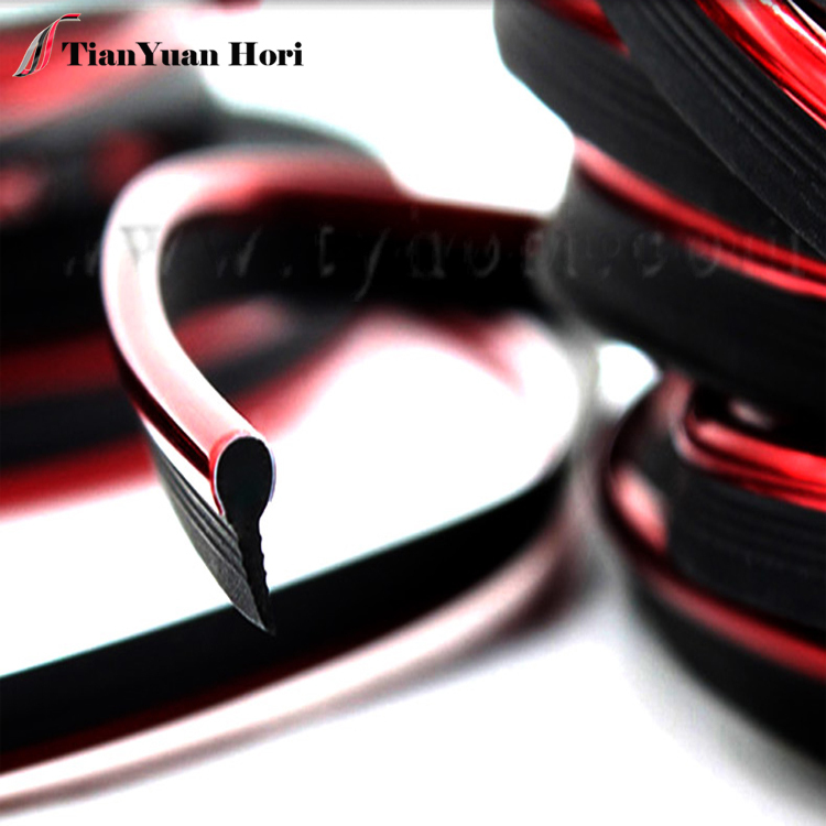 China factory direct sale Dynamic Bright Red Auto Accessory Decoration Moulding Trim Strip Line