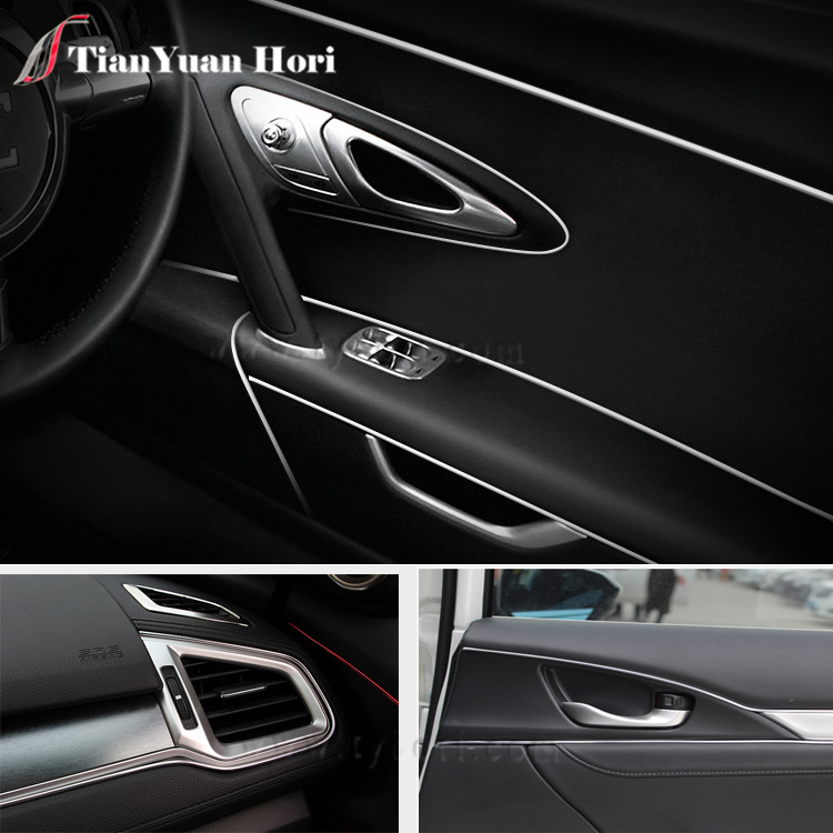 wholesale china factory accessories Flash silver car interior decoration Strip Line