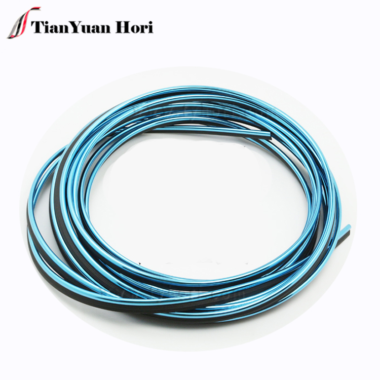 wholesale china factory Car Door Interio Decoration Moulding blue Trim Strip Line