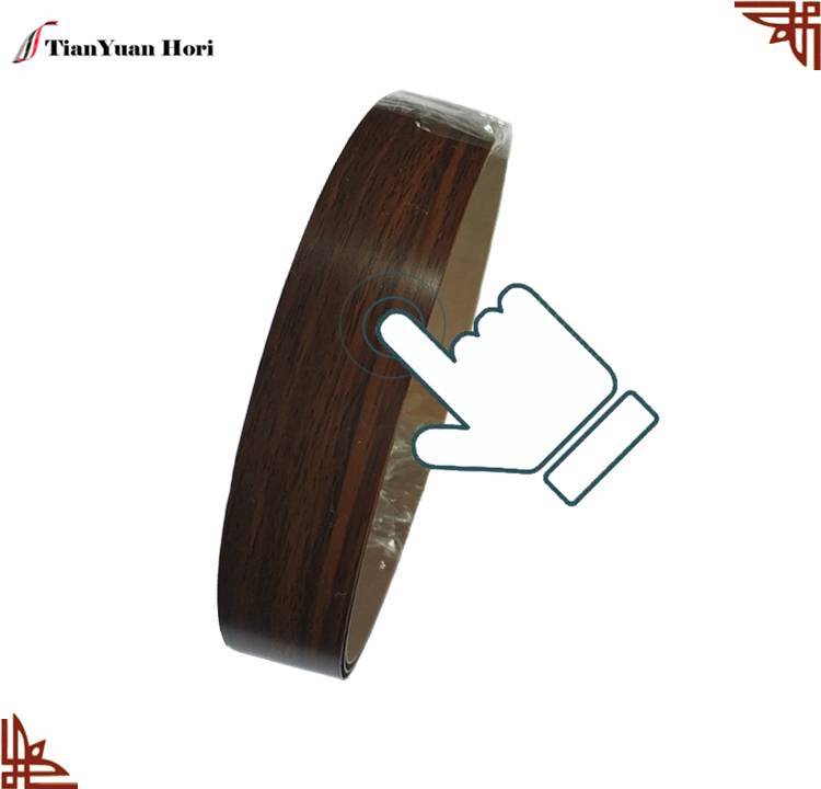 china factory furniture accessories parts veneer pvc edge banding plastic cabinet edging trim strip wood grain edge banding tape