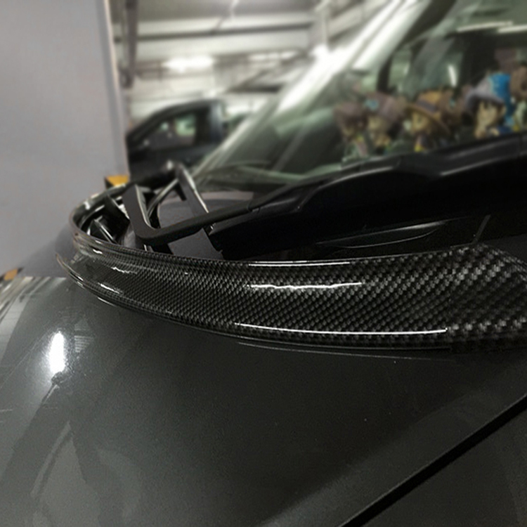 Universal Spoiler Strip in Carbon Fiber Black for Rear Spoiler