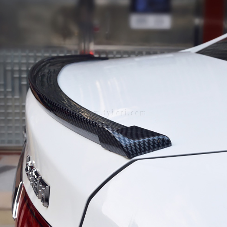 1.5M Universal Roof Turning Car Spoiler Carbon Fiber Black for Rear Lip