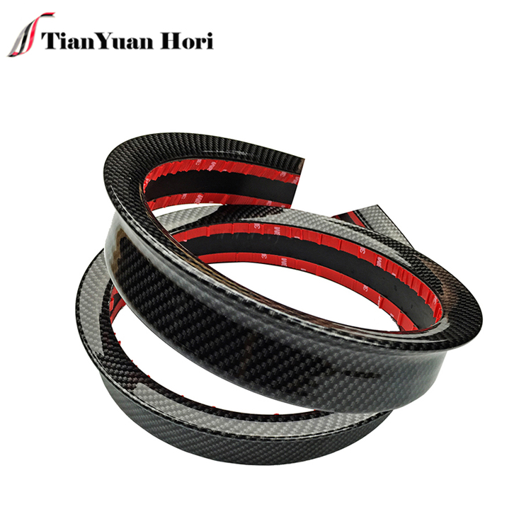 Universal Soft Rear Lip Bumper Spoiler with Carbon Fiber Texture for All Type of Car