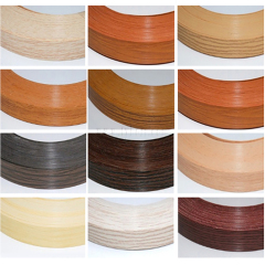 china new products plastic plywood edge trim veneer edging woodgrain pvc edge banding
