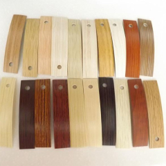 China manufacturer durable veneer sheets tape pvc black woodgrain edge banding