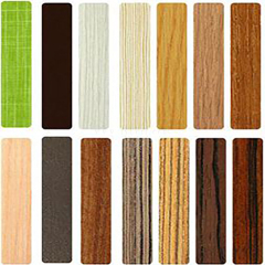 China supplier adhesive veneer stick on edging for wood shelf woodgrain edge strip