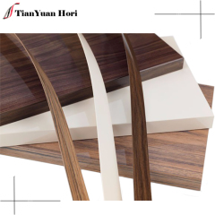 high quality kitchen cabinet PVC door high gross Wood Grain 2mm edge banding