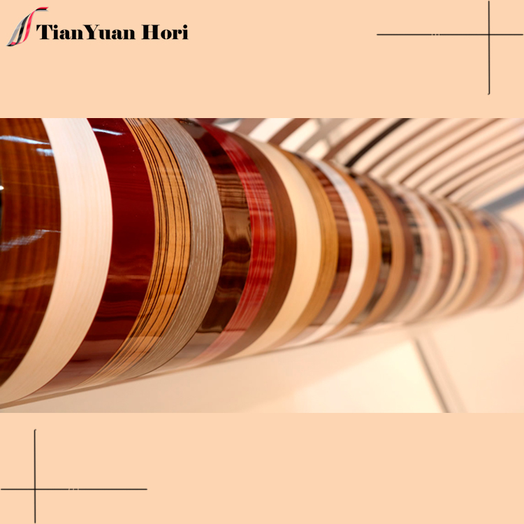 furniture accessories 3mm Wood Grain high gloss pvc edge banding