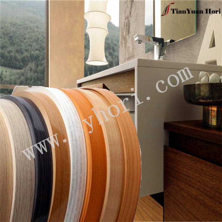 New products on china market edge banding HYWCS-8416 high-quality PVC wood grain edge banding