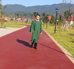 Adult U.S Style Grad Dresses Graduation Gown Matte Dark Green