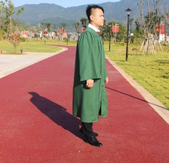 Adult U.S Style Grad Dresses Graduation Gown Matte Dark Green