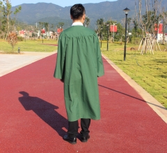 Adult U.S Style Grad Dresses Graduation Gown Matte Dark Green