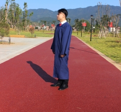 Adult U.S Style Grad Dresses Graduation Gown Matte Dark Blue