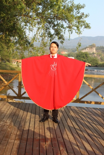 Wholesale Good Quality Red  Church  With Embroidery