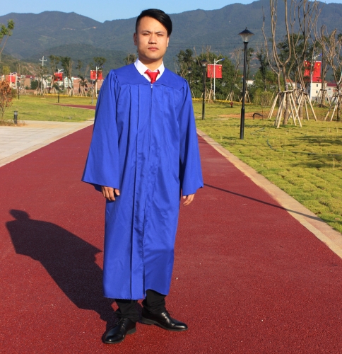 Adult U.S Style Grad Dresses Graduation Gown Matte Royal Blue