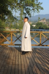 White High Quality 100% Polyester Clergy Gown For Church