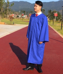 Adult U.S Style Grad Dresses Graduation Gown Matte Royal Blue