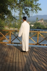 White High Quality 100% Polyester Clergy Gown For Church