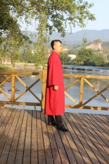 Red  High Quality 100% Polyester Clergy Gown For Church