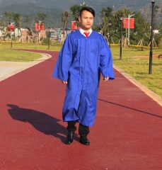 Adult U.S Style Grad Dresses Graduation Gown Matte Royal Blue