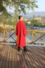Red  High Quality 100% Polyester Clergy Gown For Church