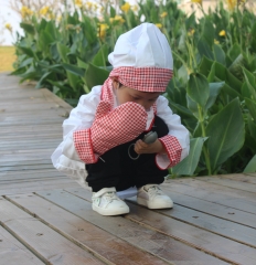 Children Chef Dress Up Cook Role Play Costume Set with Accessories