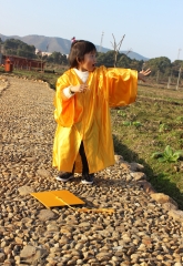 Kindergarten Graduation Gown Cap Tassel Set -gold