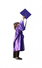 Kindergarten Graduation Gown Cap Tassel Set -purple