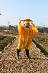 Kindergarten Graduation Gown Cap Tassel Set -gold