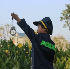 Children Cop Costume Set Dark Blue