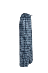 Woman's Logo Woven Plaid Pants