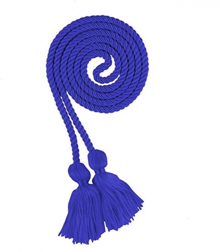 Single Color Graduation Honor Cords, Royal Bule