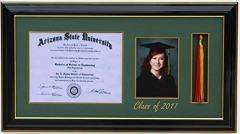 Fashion & Classic Diploma/Certificate Tassel Frame Displays For Graduation/University, Diploma Tassel Frames DTF03