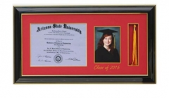 Fashion & Classic Diploma/Certificate Tassel Frame Displays For Graduation/University, Diploma Tassel Frames DTF02