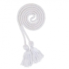 Single Color Graduation Honor Cords, White